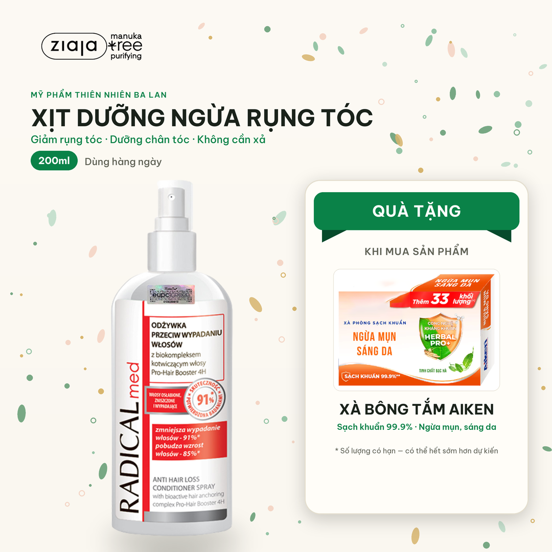 Xịt Dưỡng Farmona Radical Med Anti Hair loss Conditioner Spray Giúp Ngừa Rụng Tóc Dạng Xịt 200ml