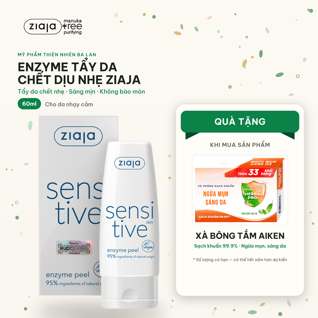 Enzyme Tẩy Tế Bào Chết Ziaja Sensitive Skin Enzyme Peel 60ml