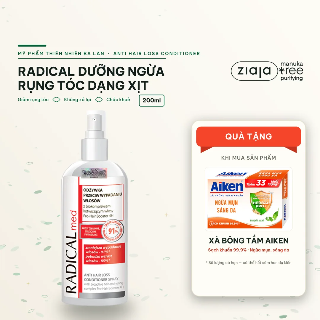 Xịt Dưỡng Farmona Radical Med Anti Hair loss Conditioner Spray Giúp Ngừa Rụng Tóc Dạng Xịt 200ml