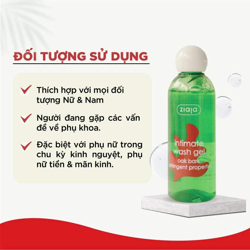 Dung Dịch Vệ Sinh Ziaja Intimate Vỏ Sồi Se Khít 200ml - Làm Dịu, Cân Bằng pH, Khử Mùi, Dưỡng Ẩm 2