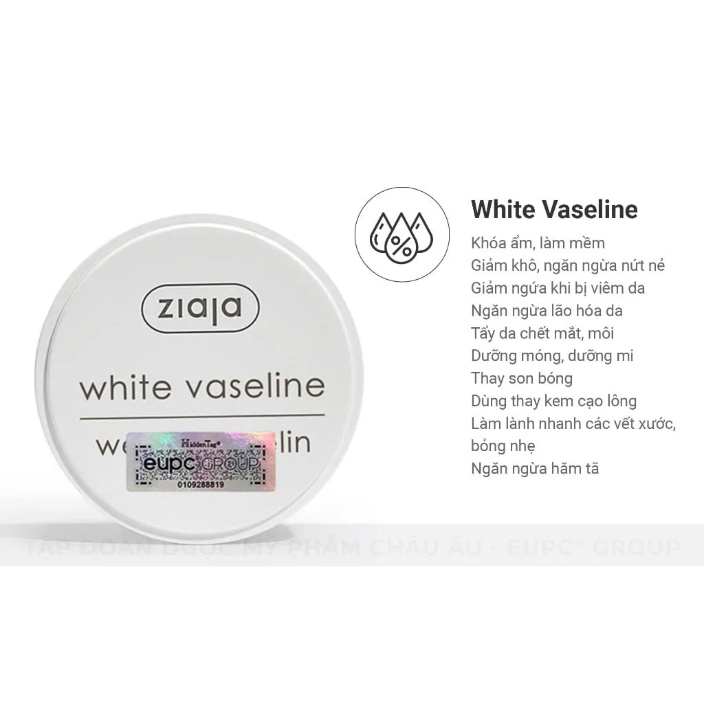 Sáp Dưỡng Môi Ziaja White Vaseline Dưỡng Ẩm Môi, Giảm Khô, Nứt Nẻ 30ml 3