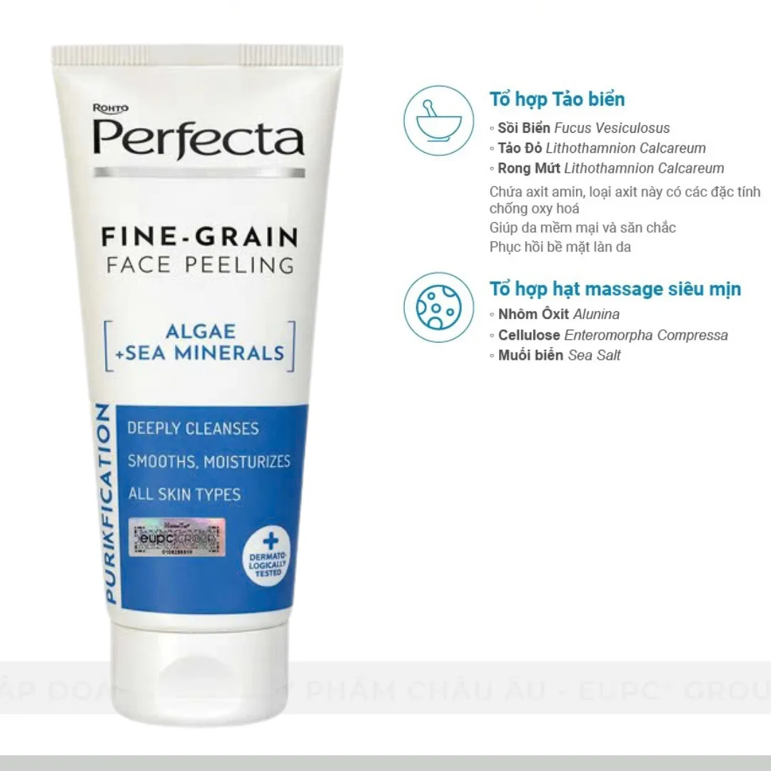 Tẩy Tế Bào Chết Tảo Biển Perfecta Algi Mineraly Morskie Peeling Drobnoziarnisty 75ml 3