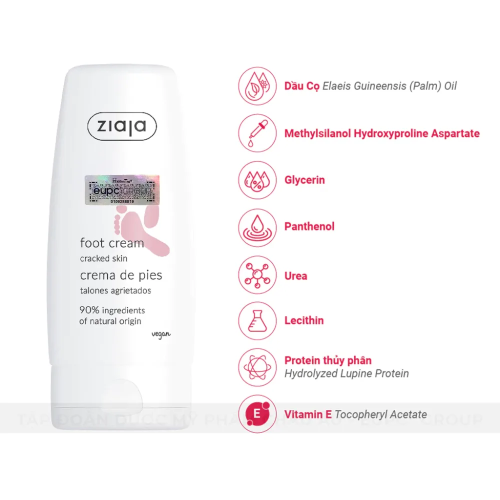 Kem Dưỡng Nứt Nẻ Gót Chân Ziaja Foot Cream Cracked Skin 60ml 2