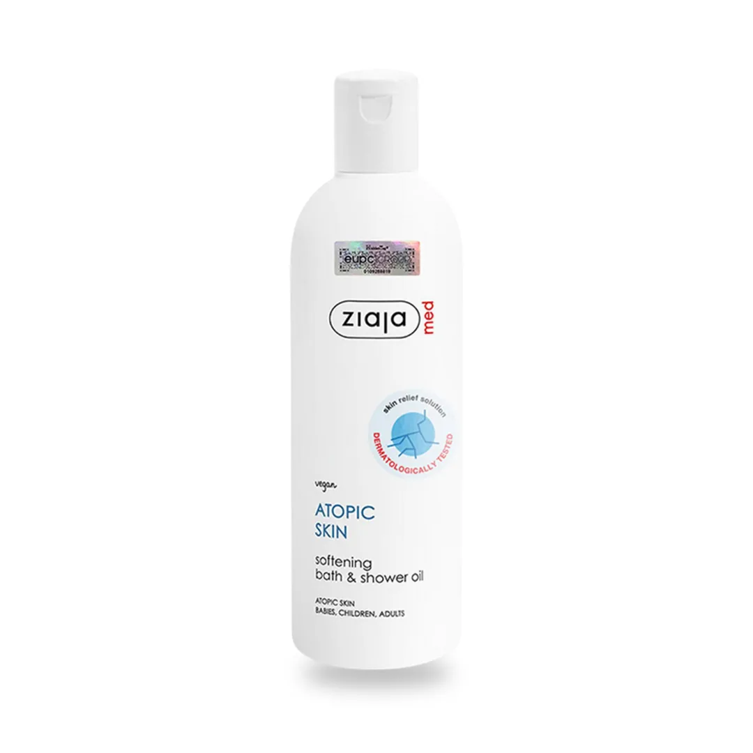 Dầu Tắm Mềm Mịn Da Ziaja Med Atopic Skin Dermatological Formula Bath & Shower Oil Softening 270ml 5