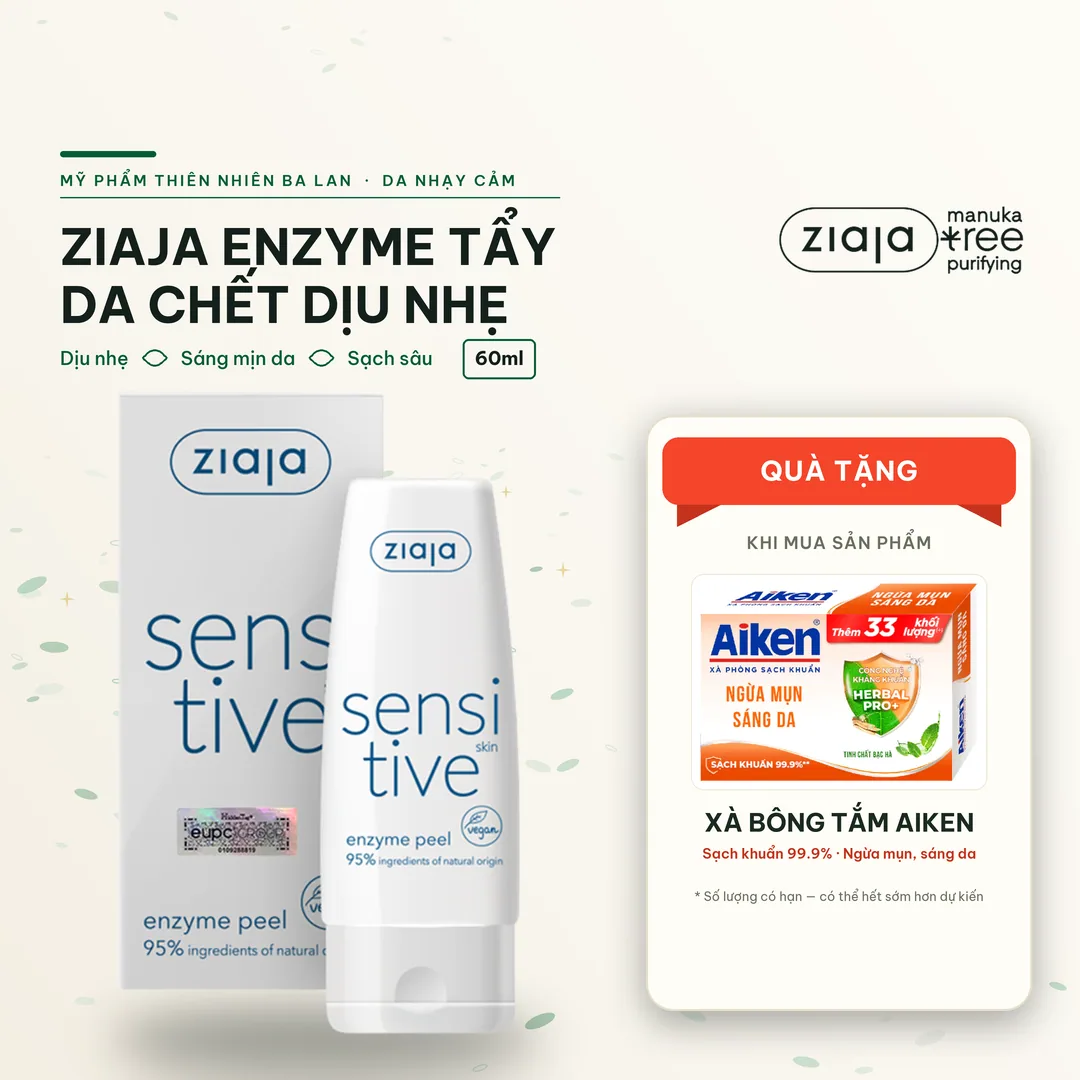 Enzyme Tẩy Tế Bào Chết Ziaja Sensitive Skin Enzyme Peel 60ml