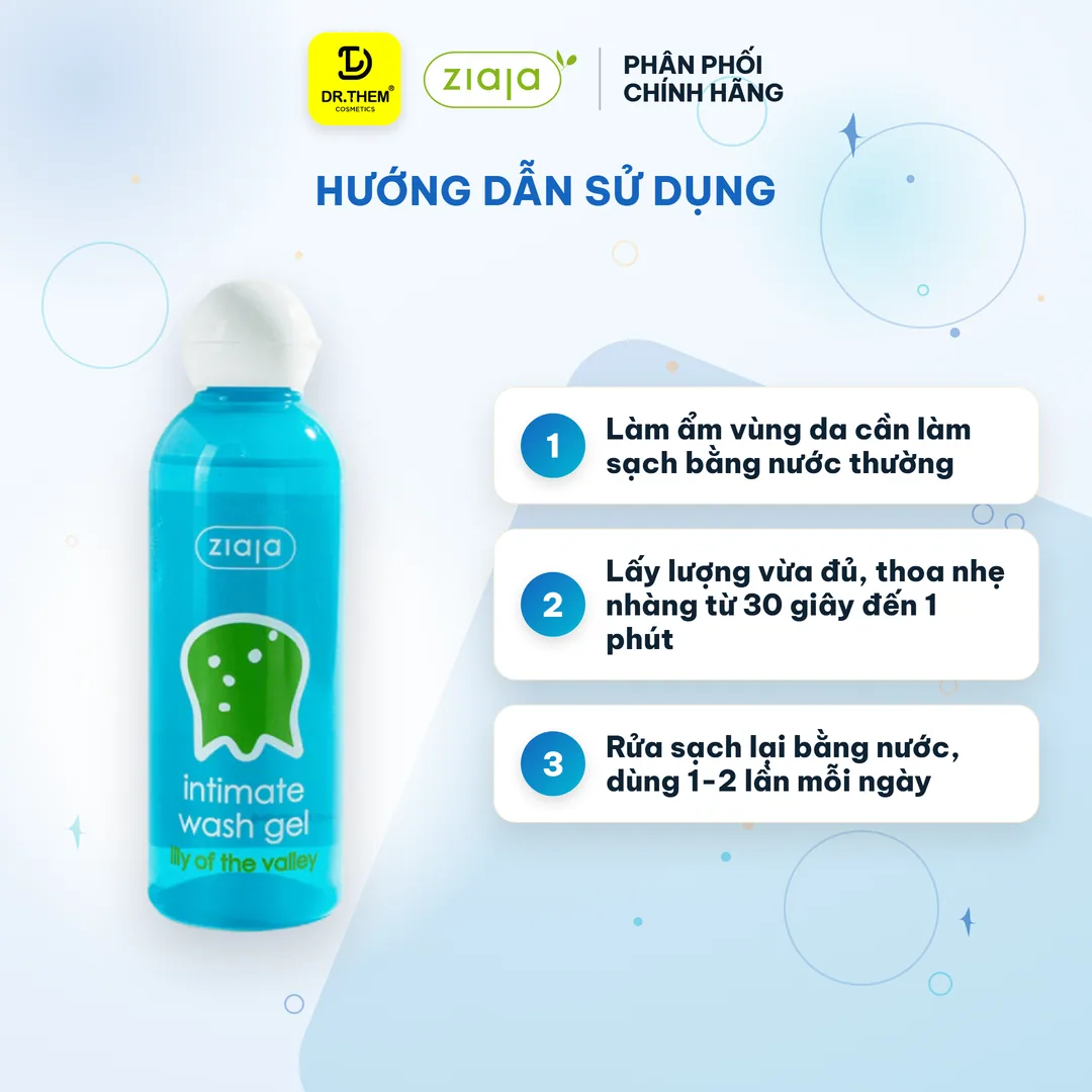 Dung Dịch Vệ Sinh Phụ Nữ Ziaja Intimate Hoa Lan Chuông Thơm Mát Dịu Nhẹ 200ml 3