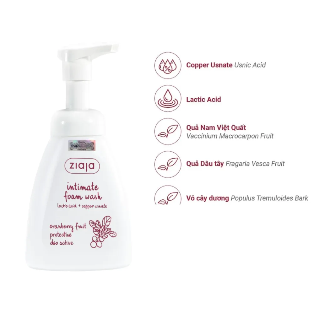 Ziaja Intima Bọt Vệ Sinh Thảo Dược Siêu Dịu Nhẹ, Khử Mùi Hiệu Quả - Ziaja Intimate Foam Wash 250ml 3
